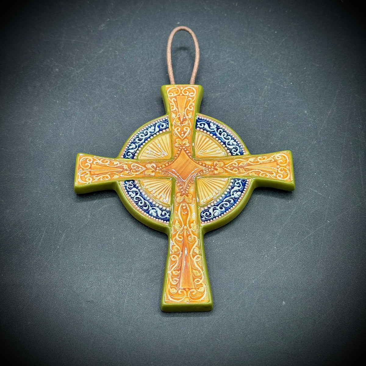 Beautiful Ceramic Hanging Cross
