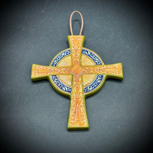 Beautiful Ceramic Hanging Cross