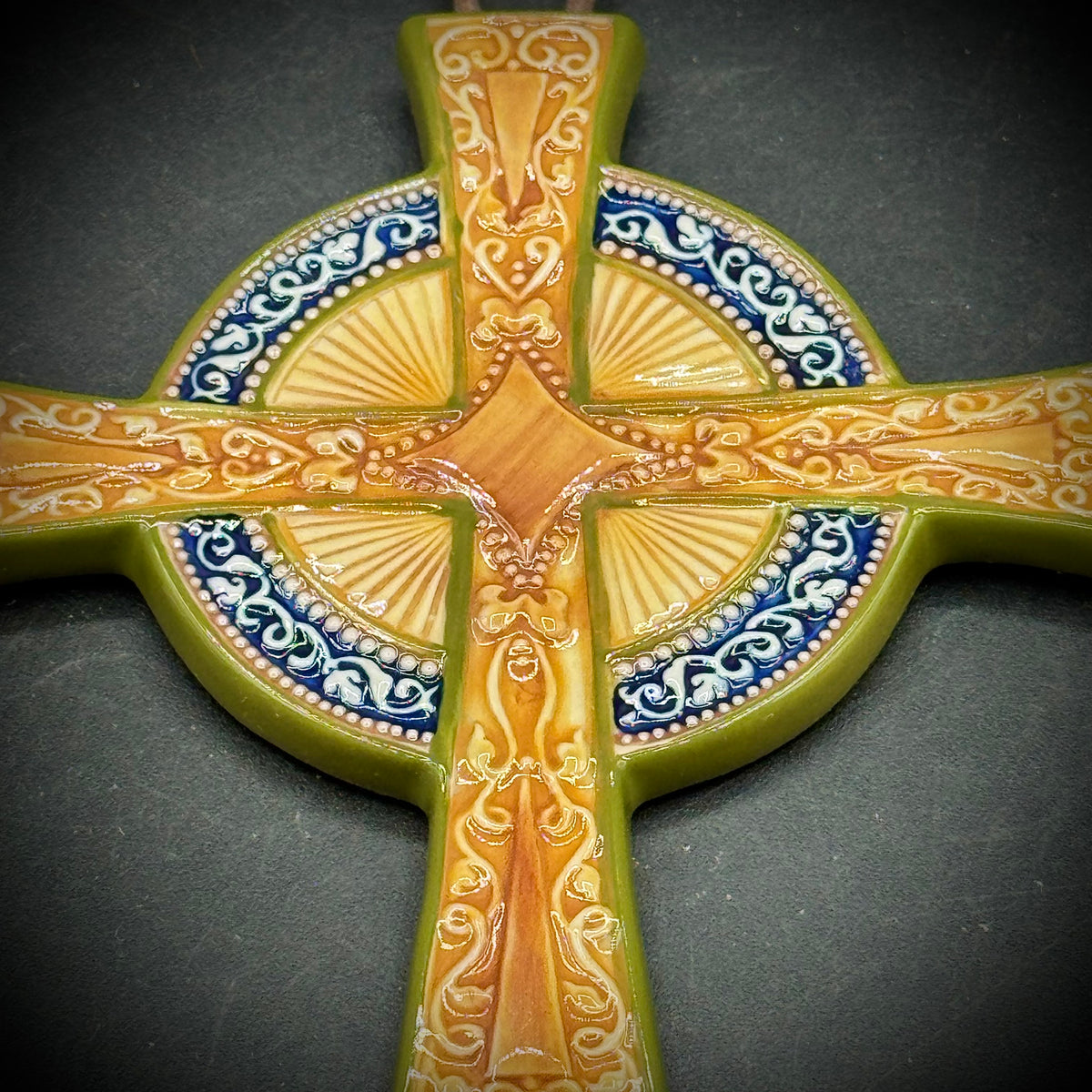 Beautiful Ceramic Hanging Cross
