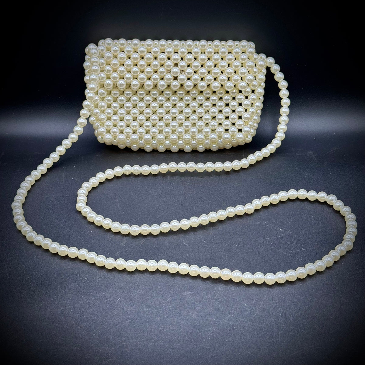 Faux Pearl Crossbody Bag