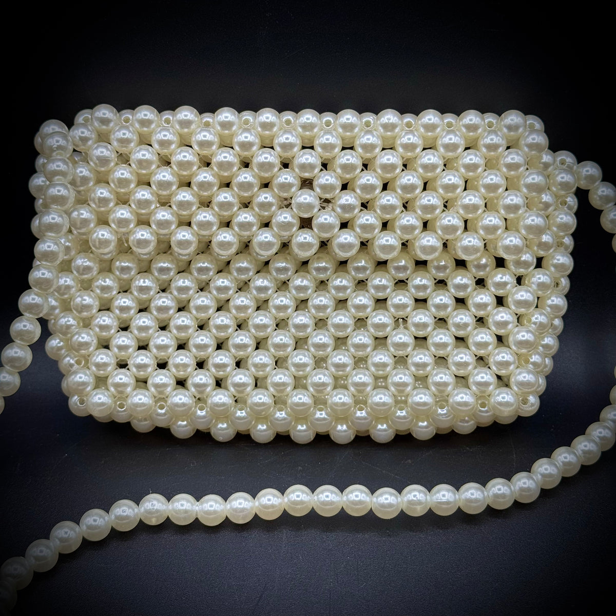 Faux Pearl Crossbody Bag