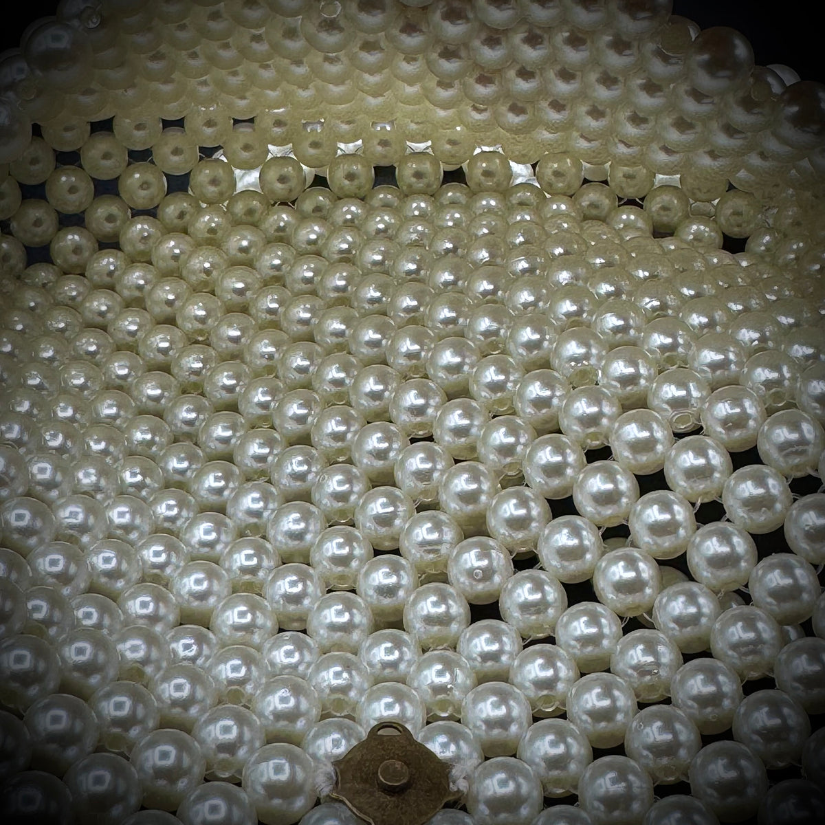 Faux Pearl Crossbody Bag