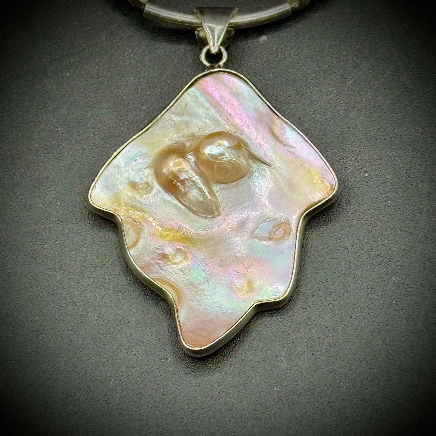 RARE Mother of Pearl and Keshi Necklace
