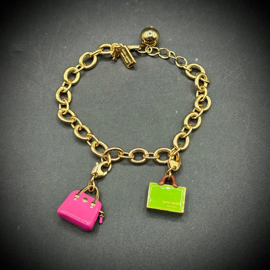 Kate Space Designer Handbag Motif Charm Bracelet