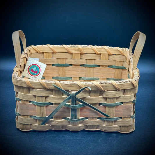 New with Tag New Brunswick Canada Hand Woven Basket