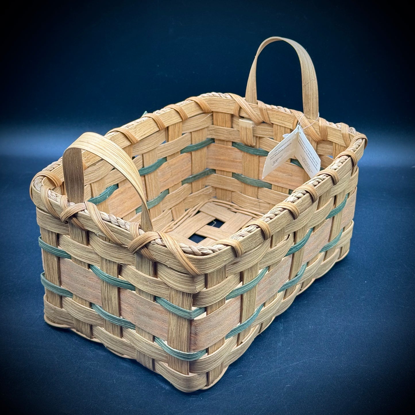 New with Tag New Brunswick Canada Hand Woven Basket