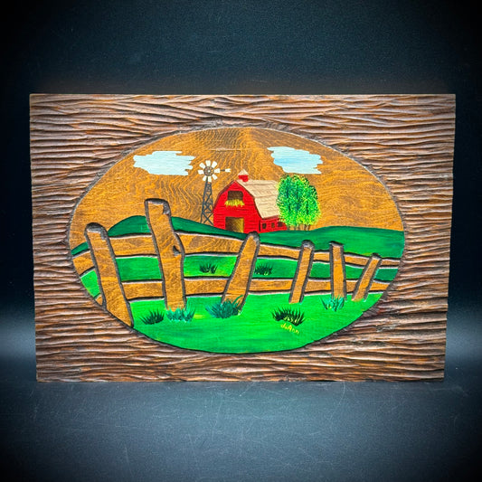 Artist JoAnn Ehlers Original Painted & Carved Farmhouse Art on Wood