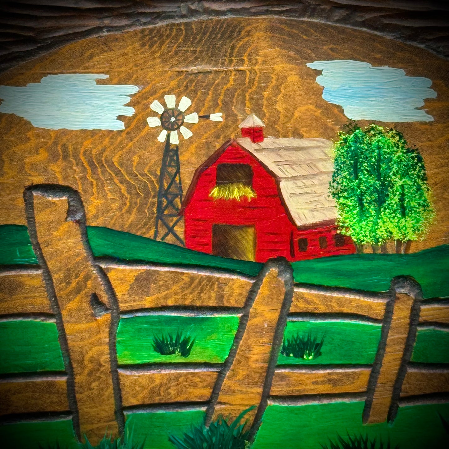 Artist JoAnn Ehlers Original Painted & Carved Farmhouse Art on Wood