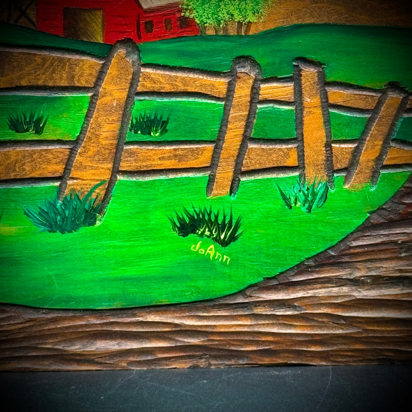 Artist JoAnn Ehlers Original Painted & Carved Farmhouse Art on Wood