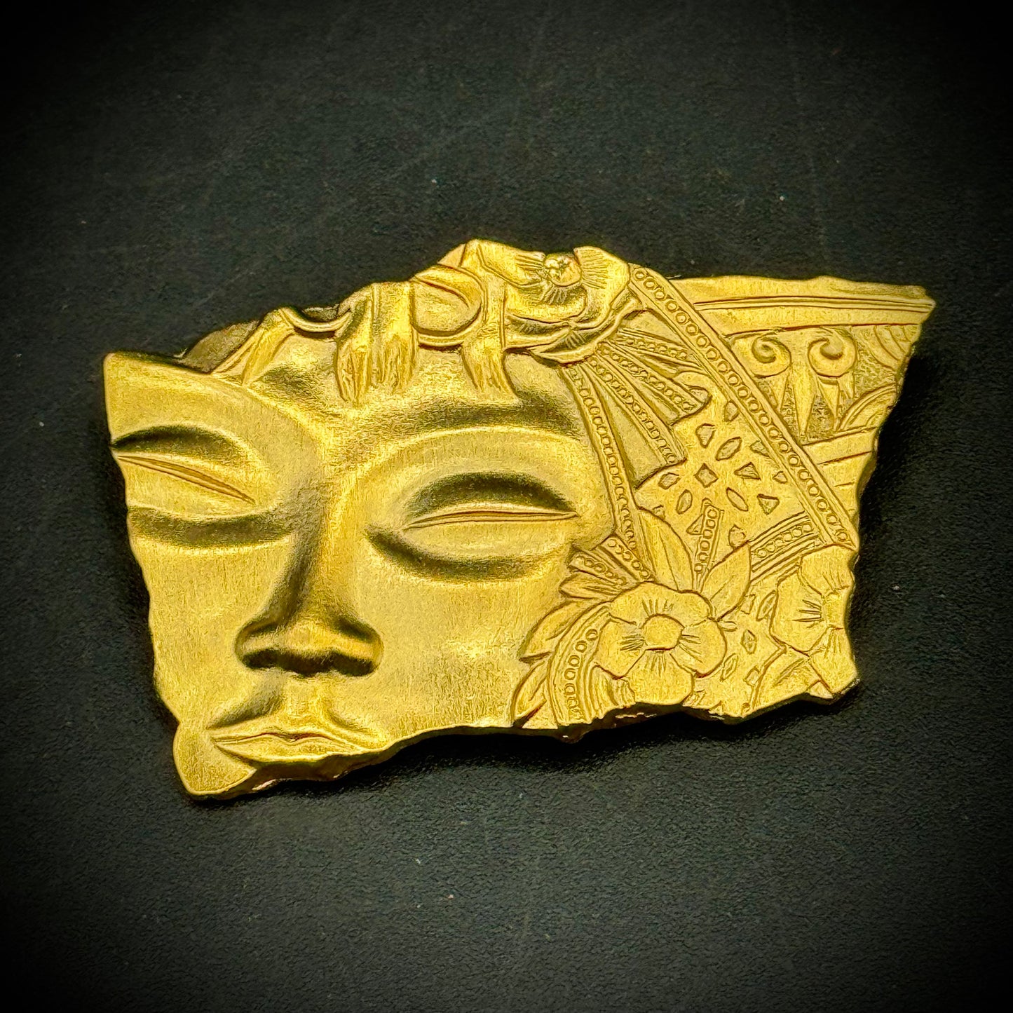 Vintage JJ Geisha Brooch