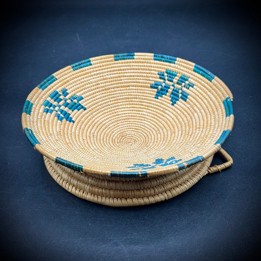 Small African Woven Coil Basket