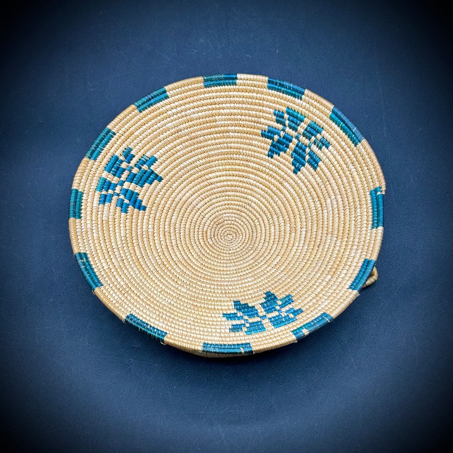 Small African Woven Coil Basket