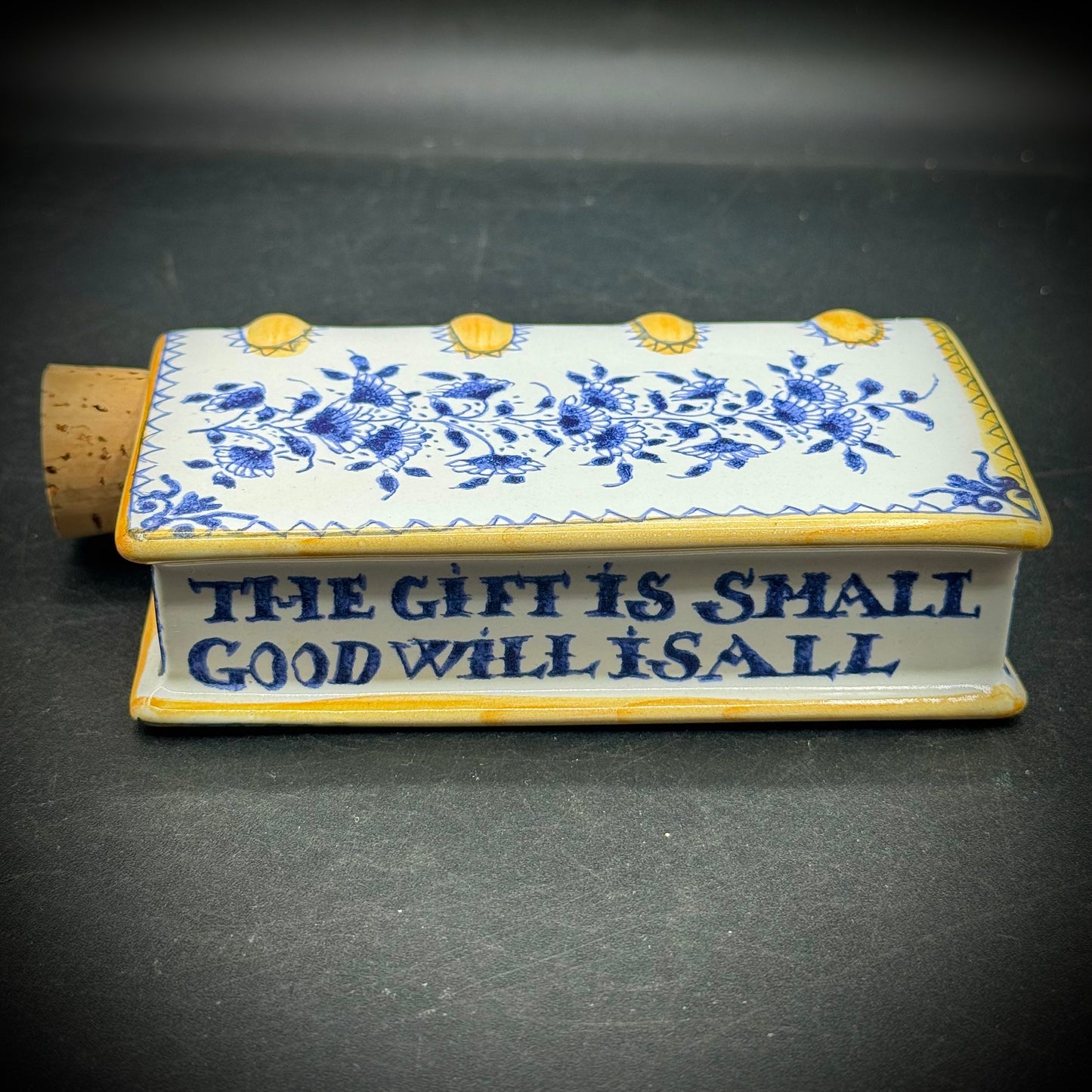 MMA Portugal Majolica Flask/Handwarmer