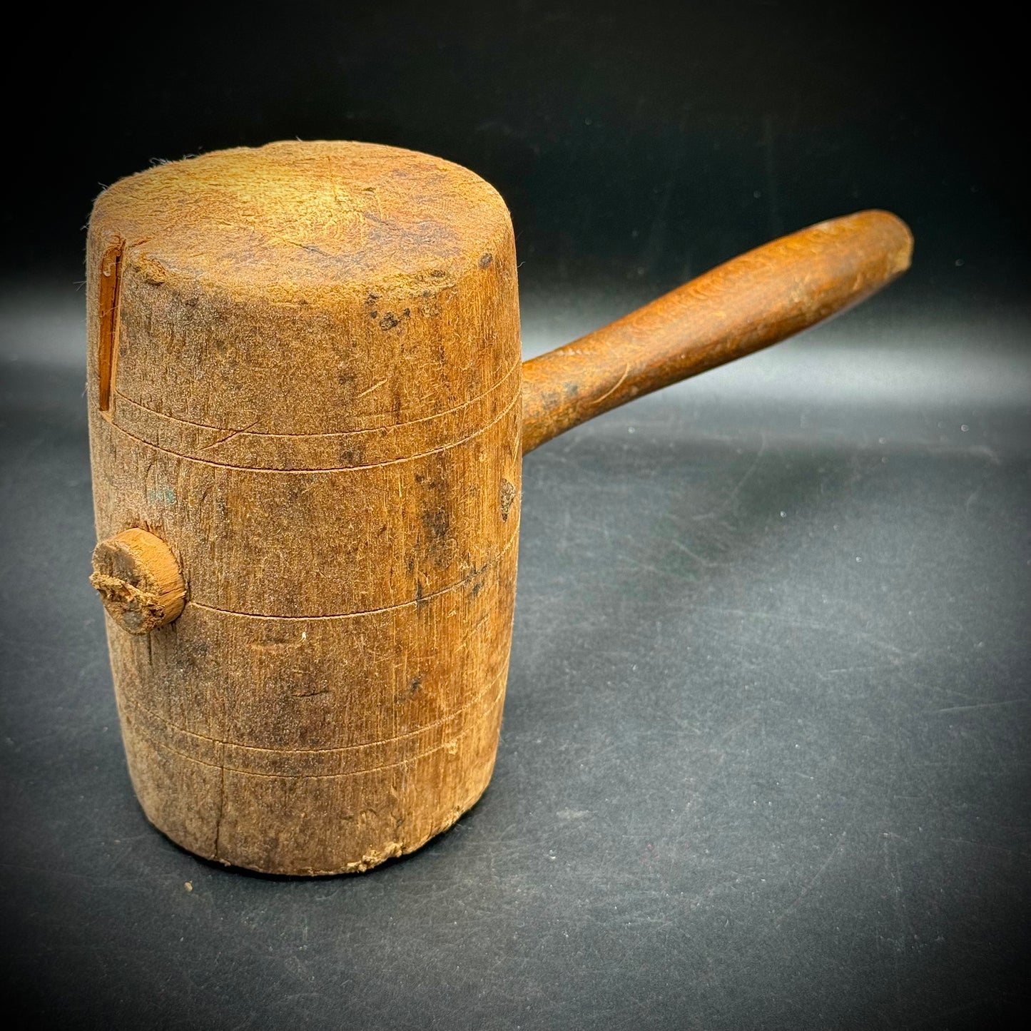 Antique Primitive Heavy Wood Mallet