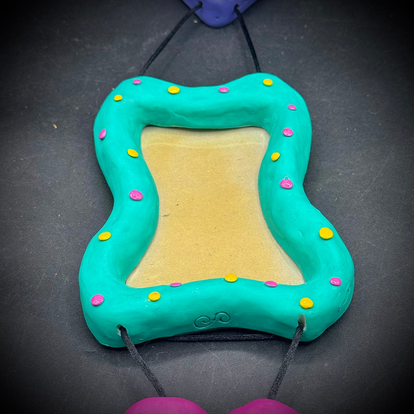 Whimsical Three Section Designer Hanging Picture Frame
