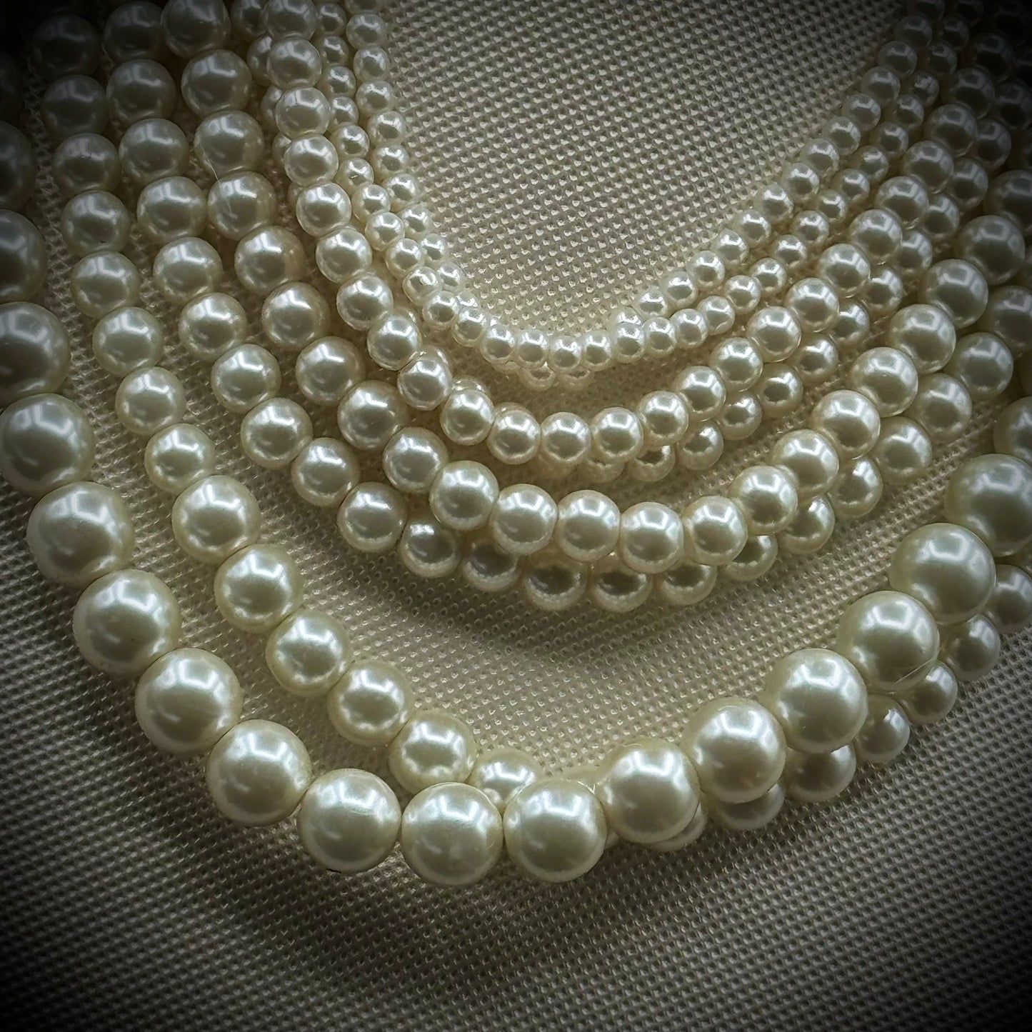 New w/Tags One Wink 8-Strand Vintage Faux Pearl Necklace
