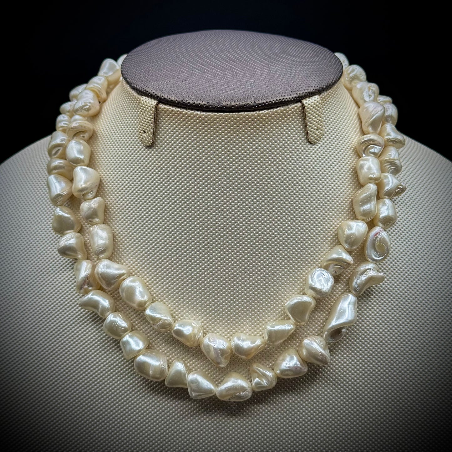 White Baroque Irregular Freshwater Pearl Necklace