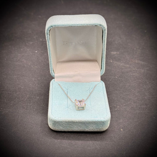 New in Box Epiphany .925 Sterling Silver with CZ Stone Necklace Necklace