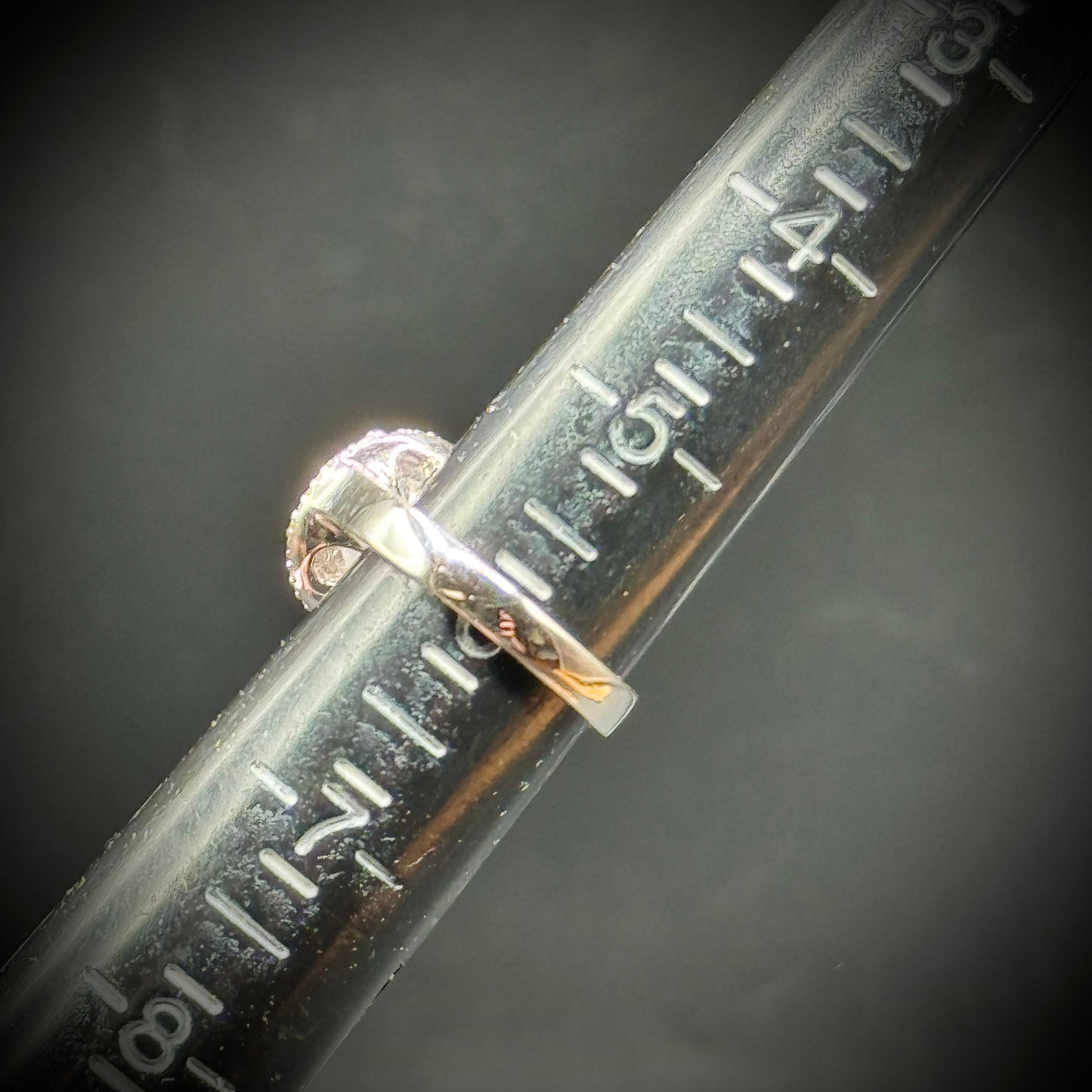 Sterling Silver .925 Ring with Faceted Stone