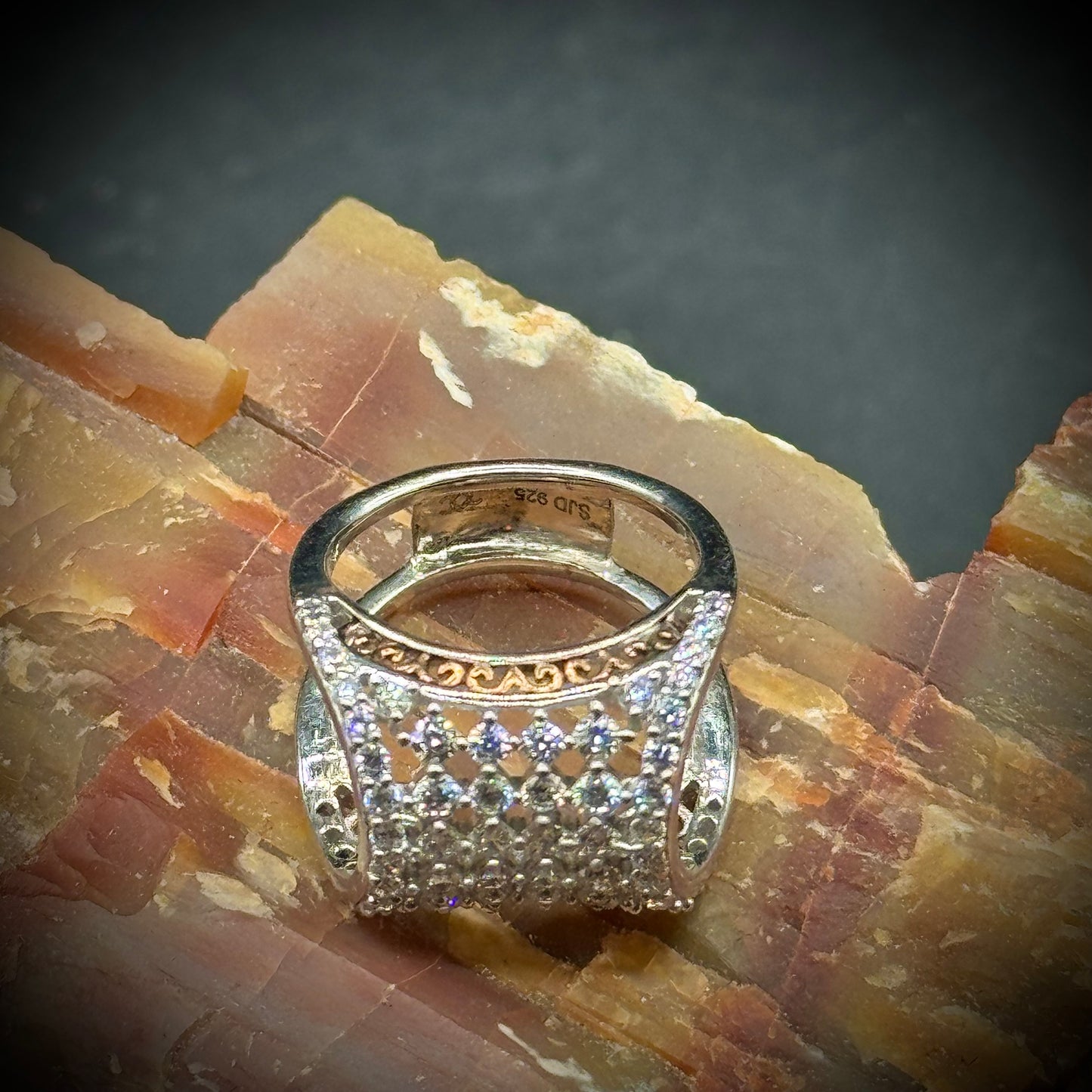 Sterling Silver .925 Ring with CZ Stones