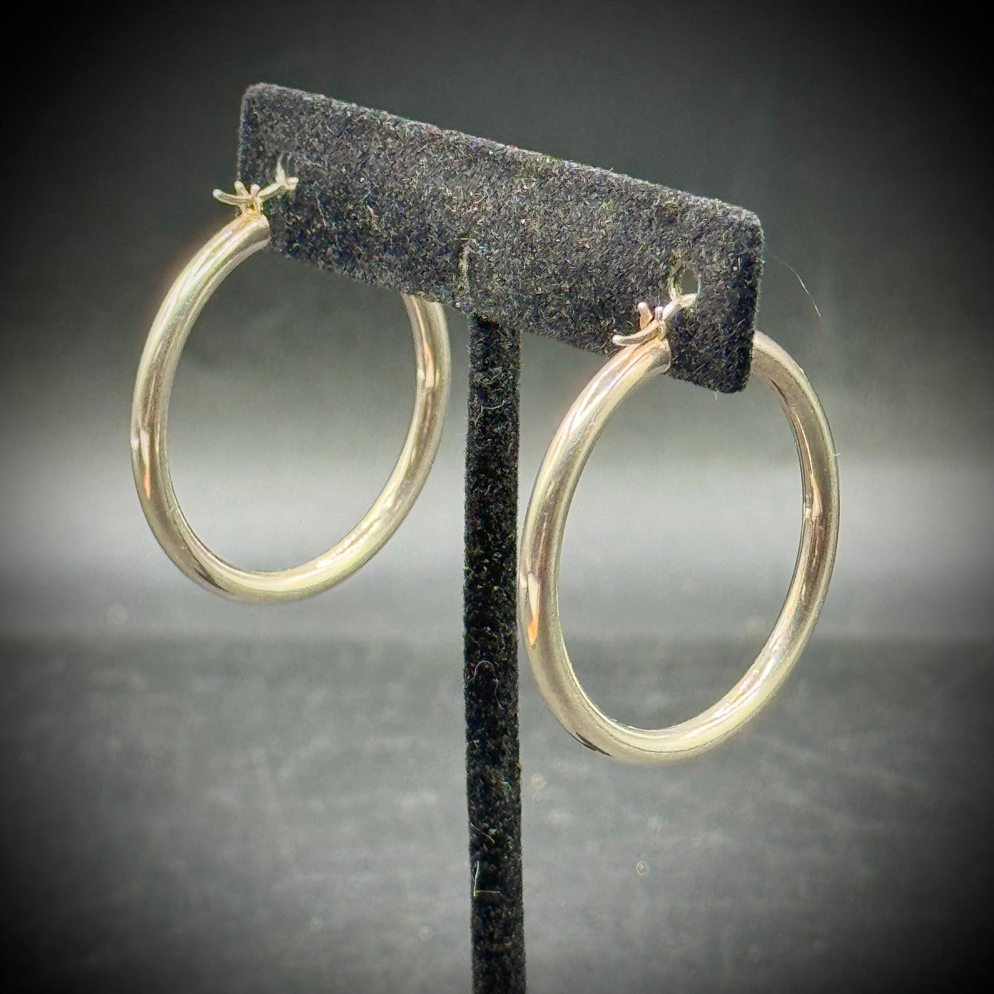 Heavy Sterling Silver .925 Hoop Earrings