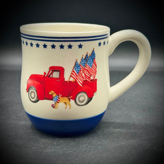 Cracker Barrel "Stars & Stripes Forever" Americana Mug