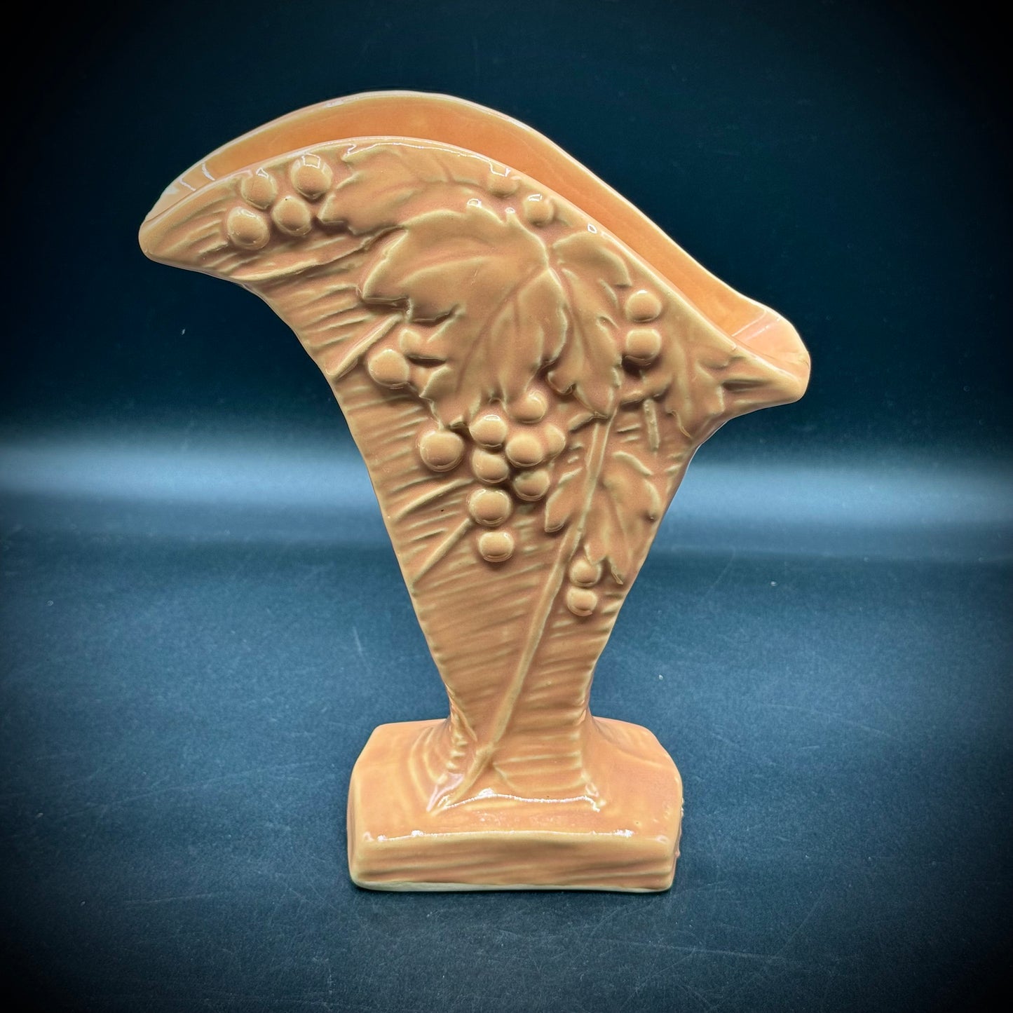 Vintage McCoy Grape & Leaf Vase