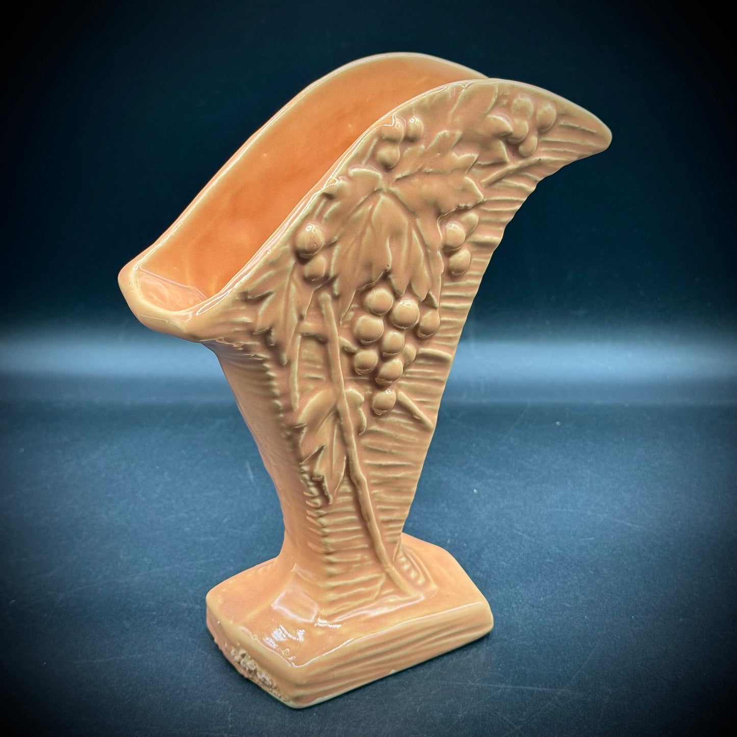 Vintage McCoy Grape & Leaf Vase