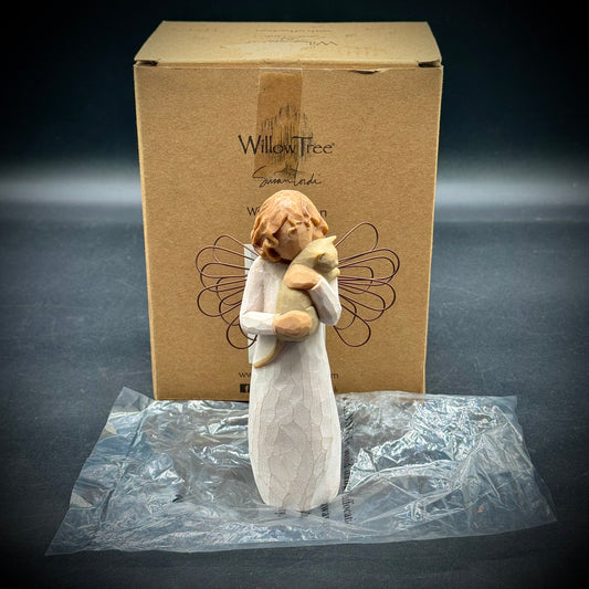 Willow Tree "With Affection - I Love Our Friendship!" Angel & Cat Figure