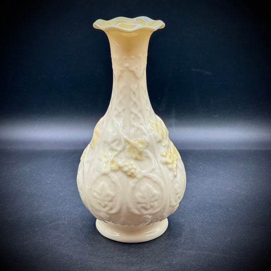 Vintage Baleek Ireland Grapevine Vase