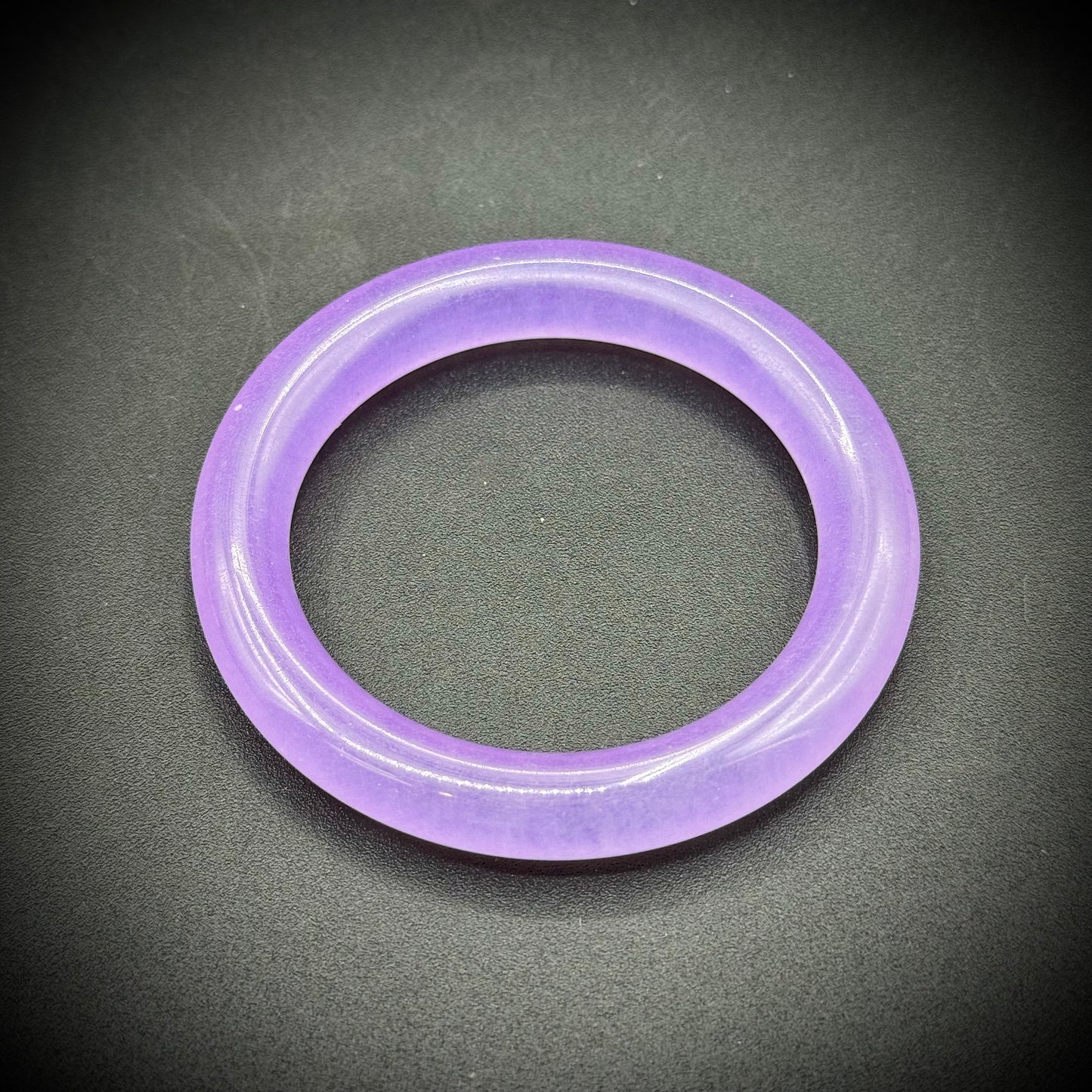 Lavender Jade Bangle Bracelet