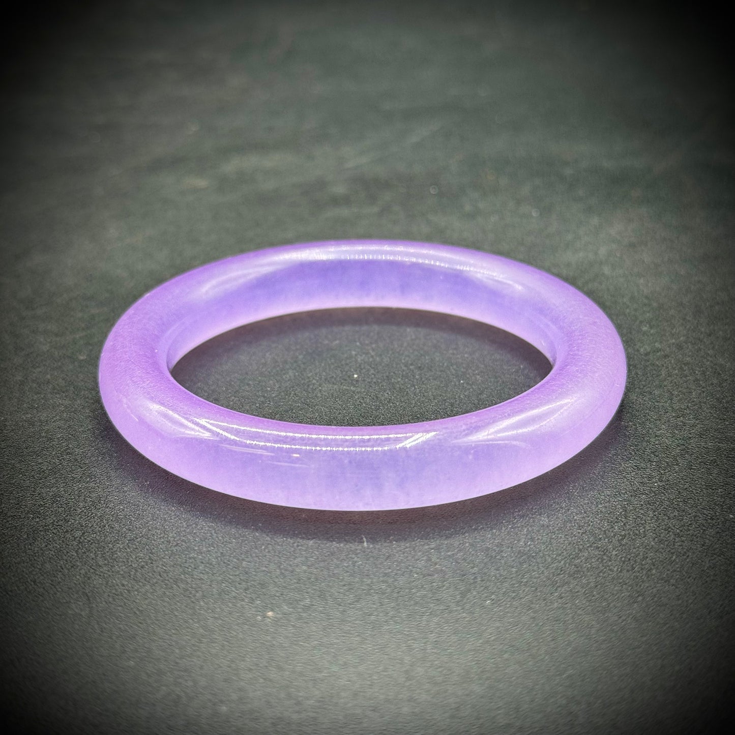 Lavender Jade Bangle Bracelet