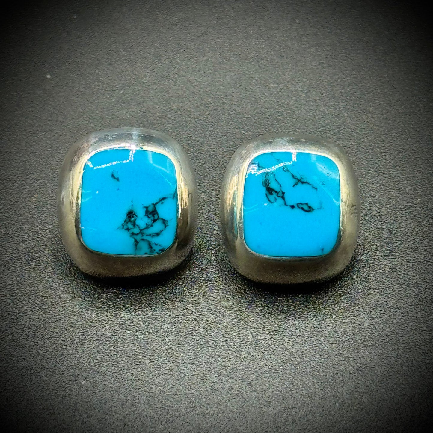 Solid Sterling Silver & Turquoise Earrings