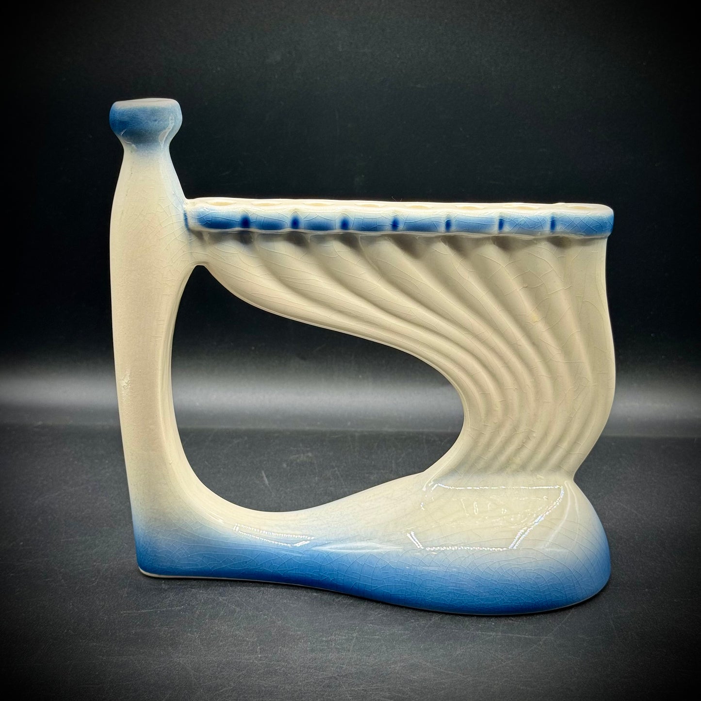 Vintage Kfar Menachen Ceramic Menorah - Made in Isreal