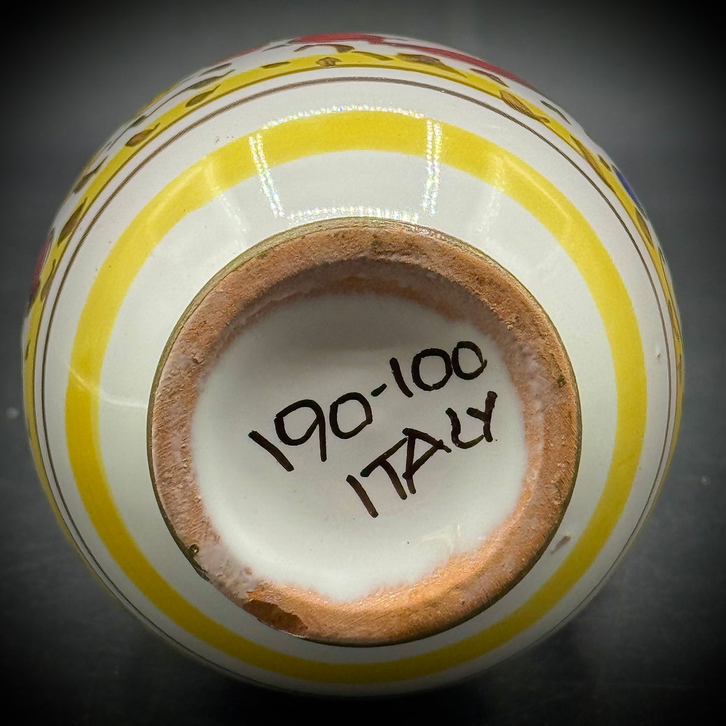 Vintage Majolica Deruta Italy Rooster Creamer