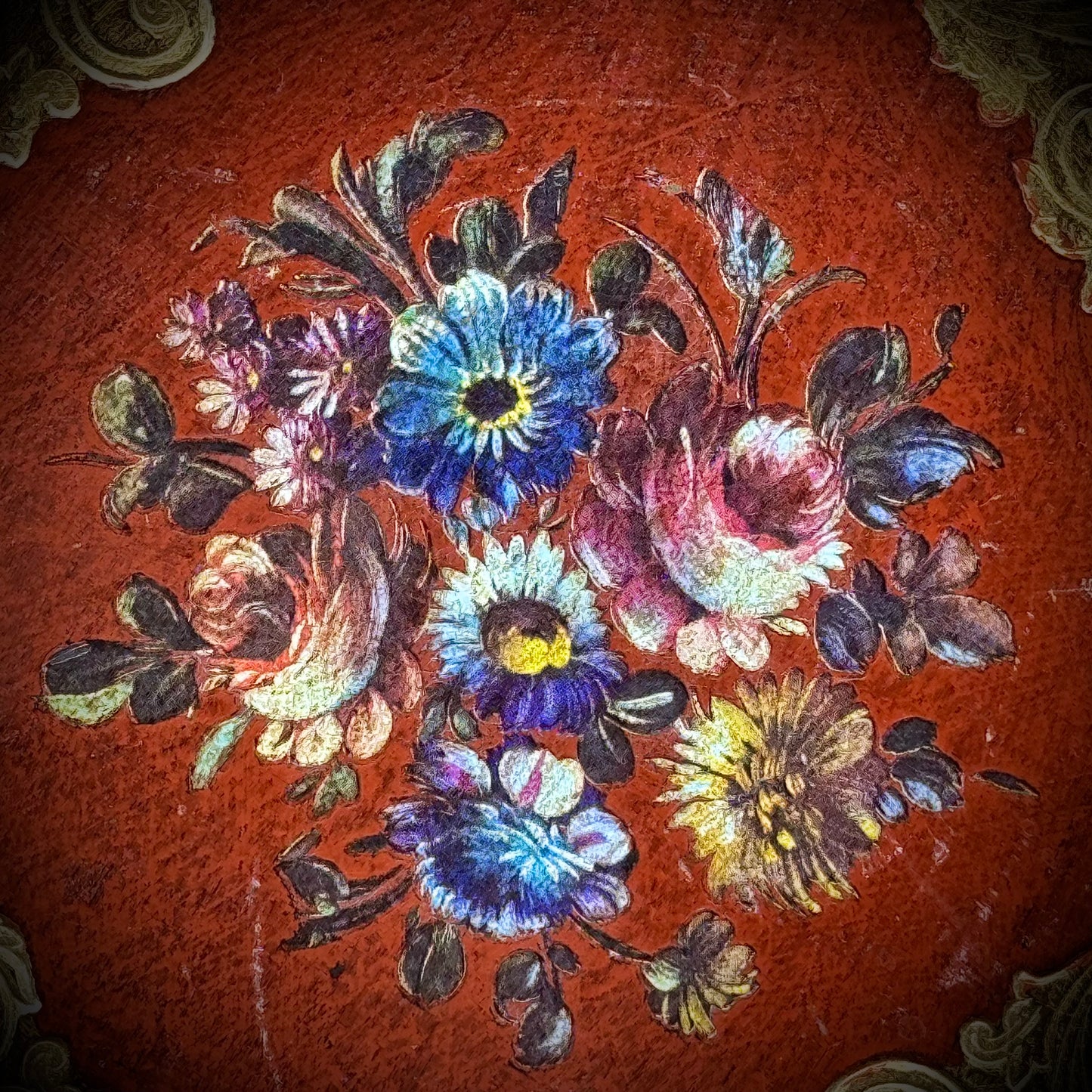 Vintage Mita Gold Gilt Florentine Tray