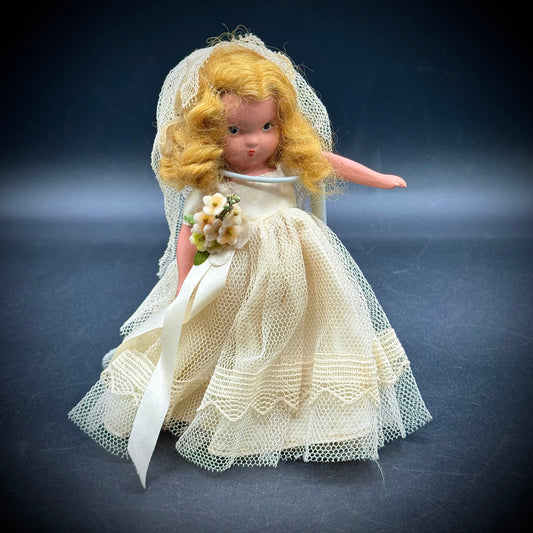Vintage 1930s-40s Nancy Ann Storybook Doll "The Bride"