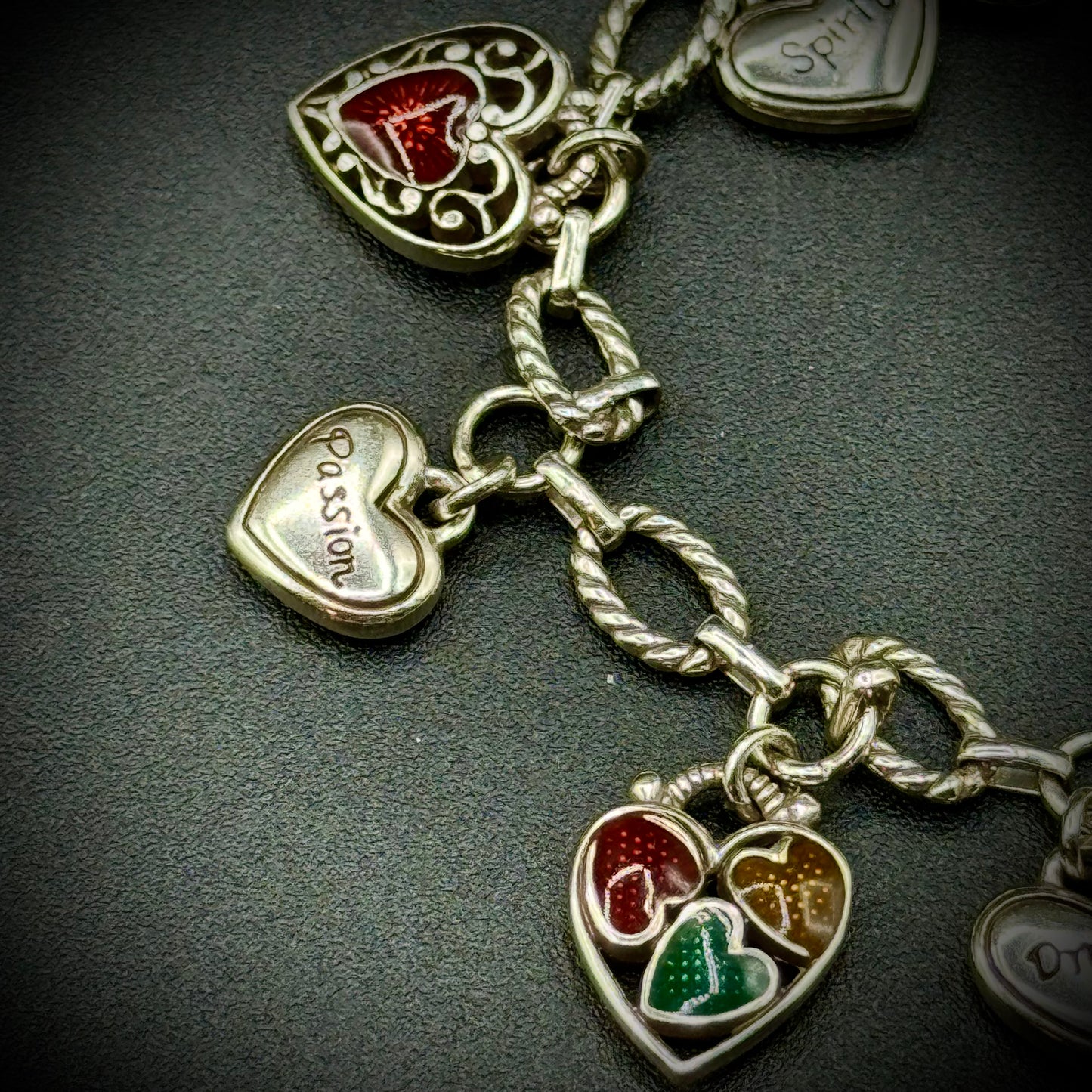 Retired Brighton "Hearts" Charm Bracelet