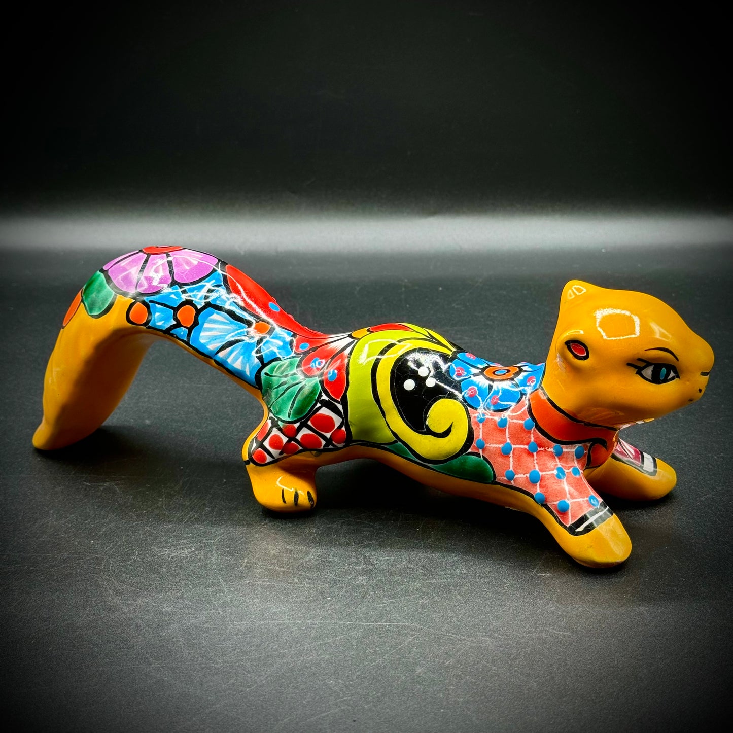 Hand Painted & Signed Talavera Squirrel