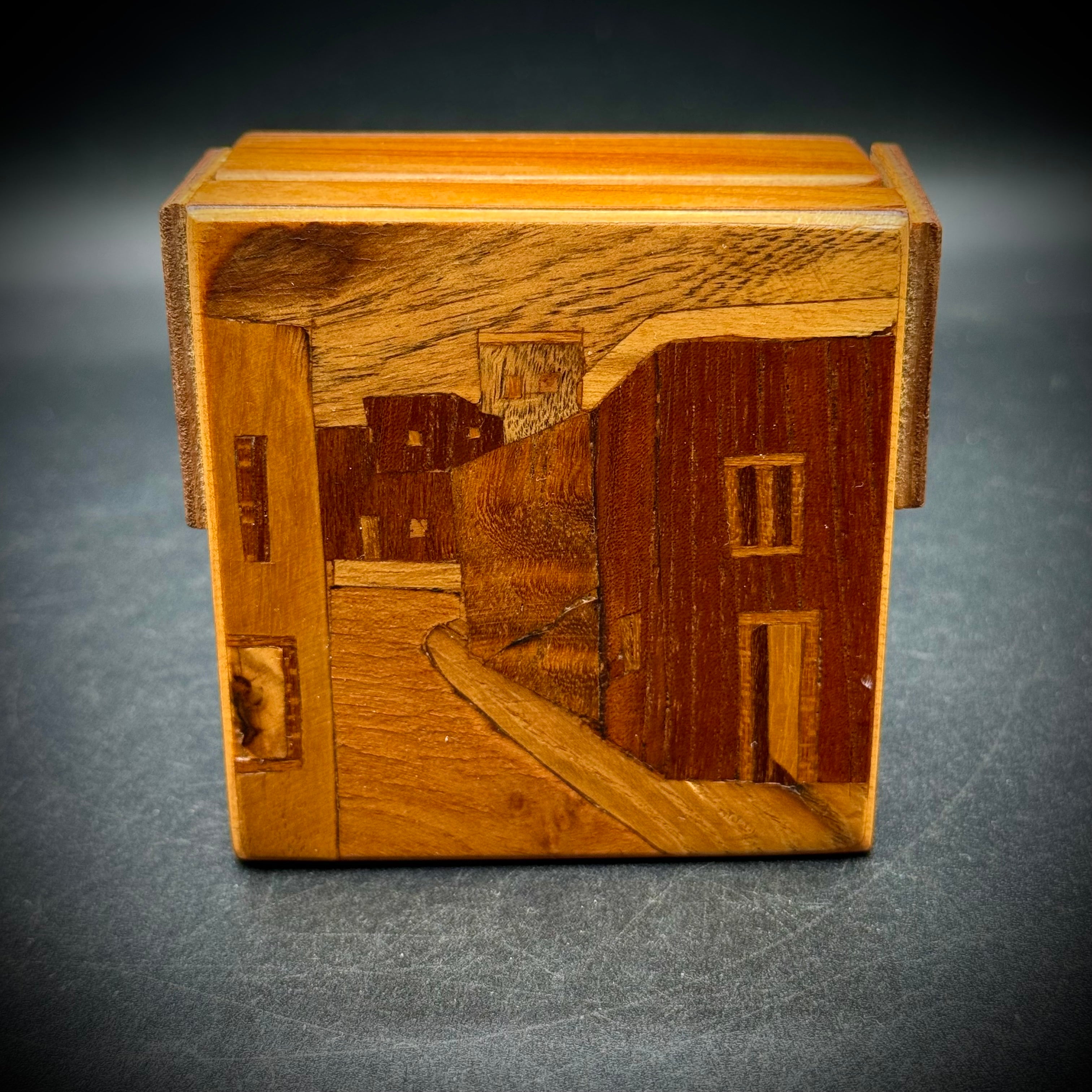 Hand Carved Wood Marquetry Box – Picker Road Boutique