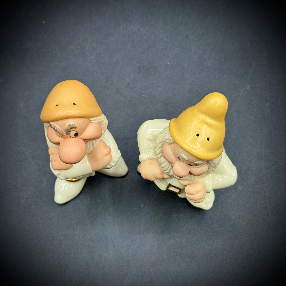 Vintage 1990s Lenox Disney "Snow White" Grumpy and Happy S&P
