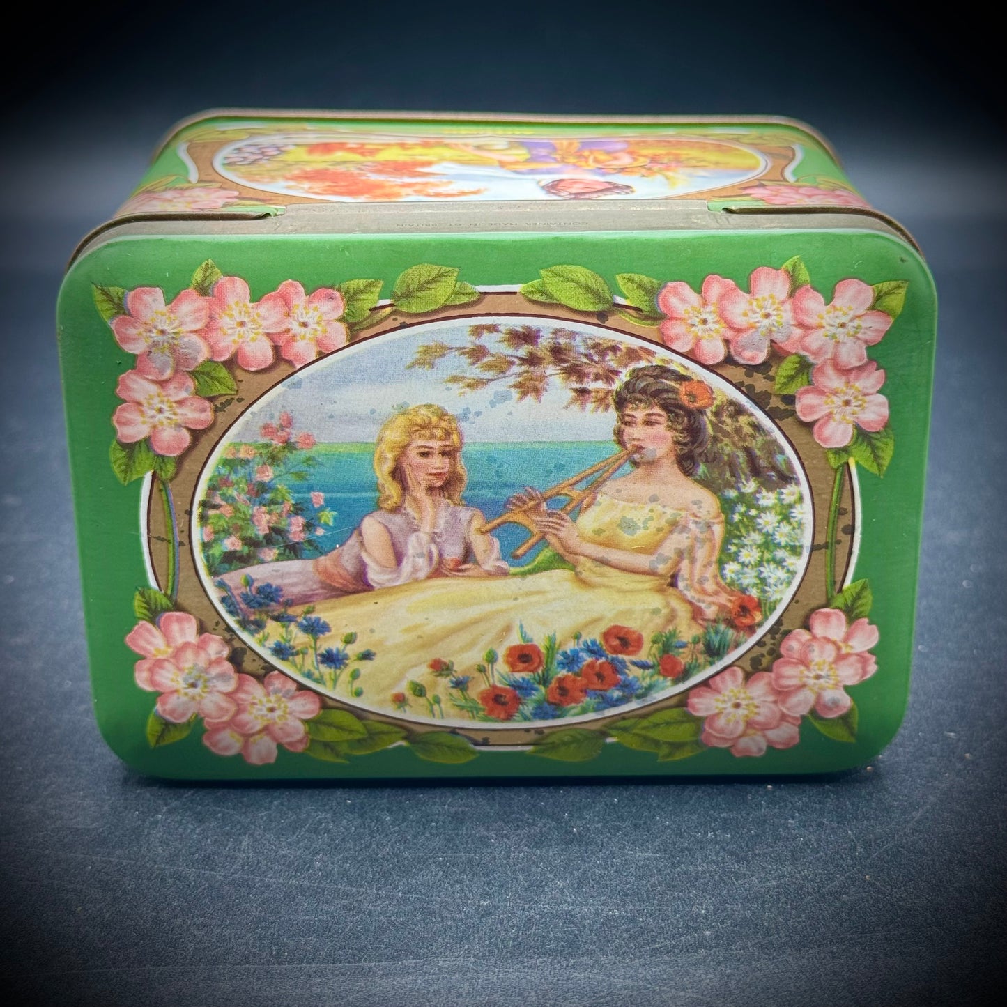 Vintage Four Seasons Metal Tin Box Made in Great Britain