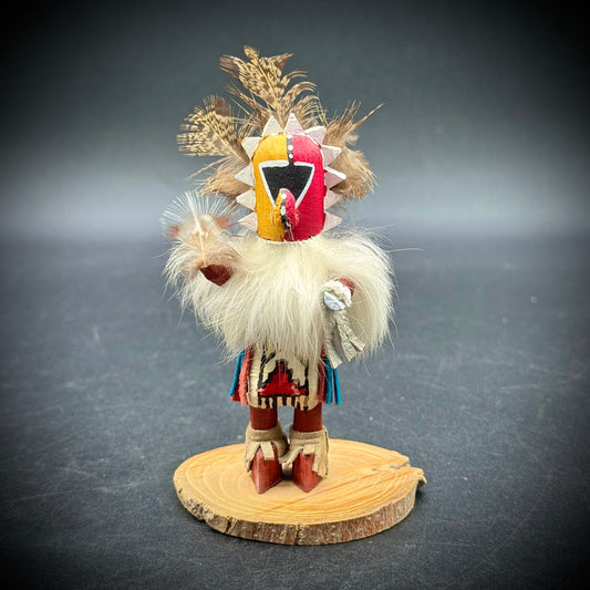 Hand Made Artist Signed Kachina Doll "Green God"