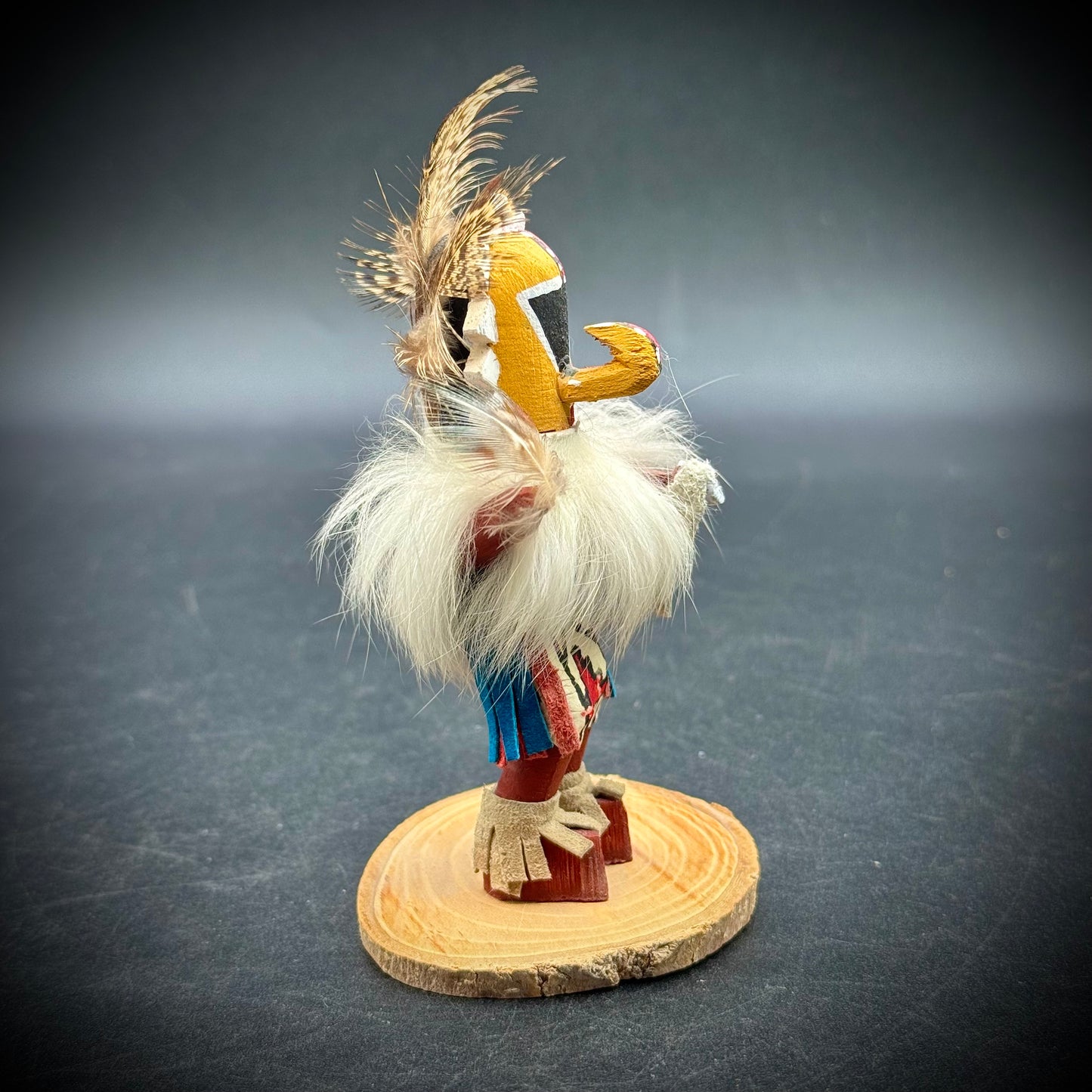 Hand Made Artist Signed Kachina Doll "Green God"