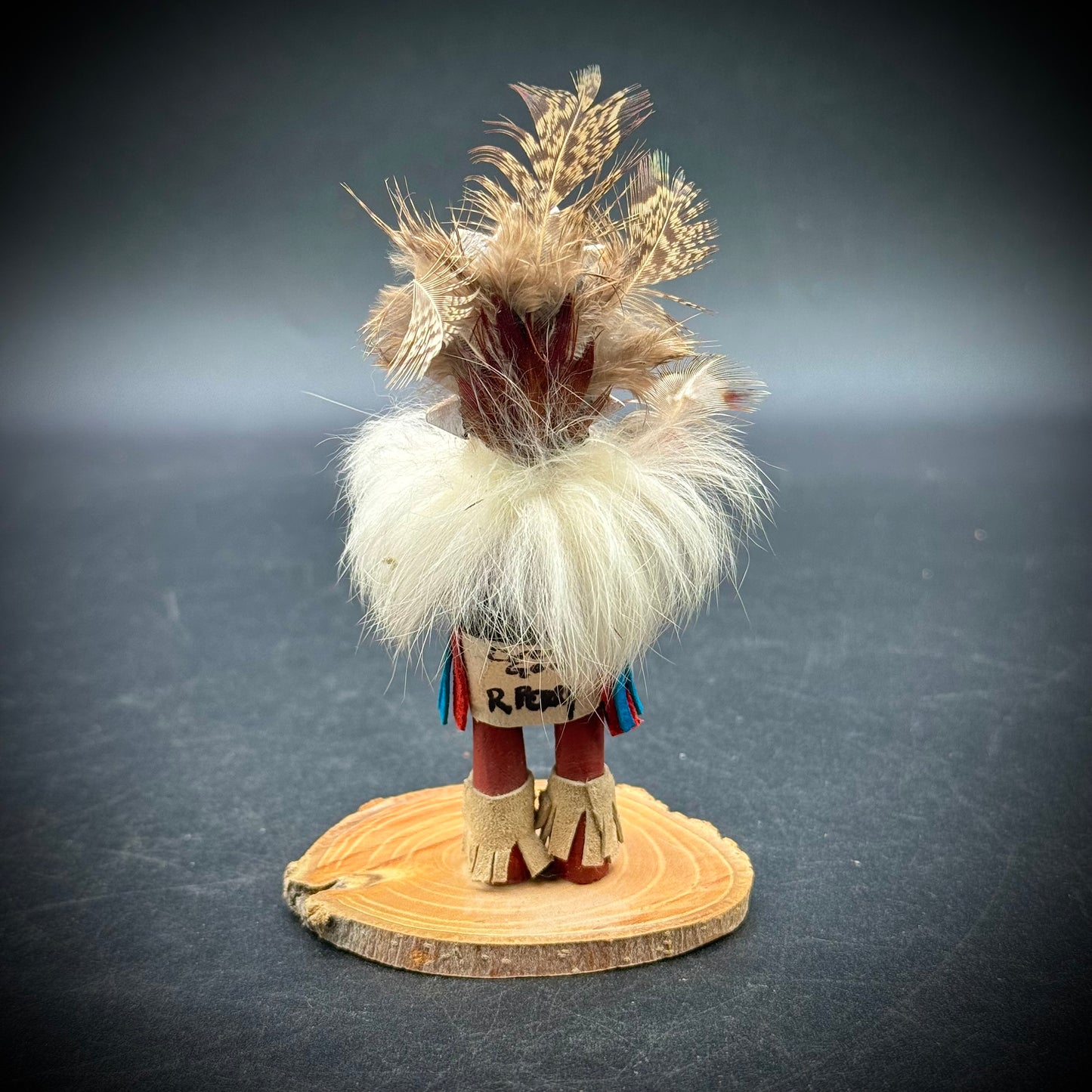 Hand Made Artist Signed Kachina Doll "Green God"