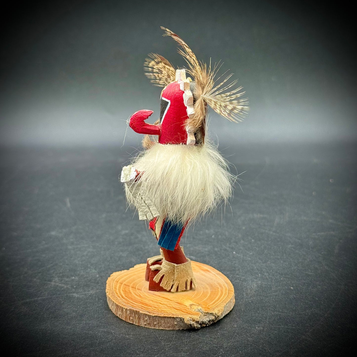 Hand Made Artist Signed Kachina Doll "Green God"