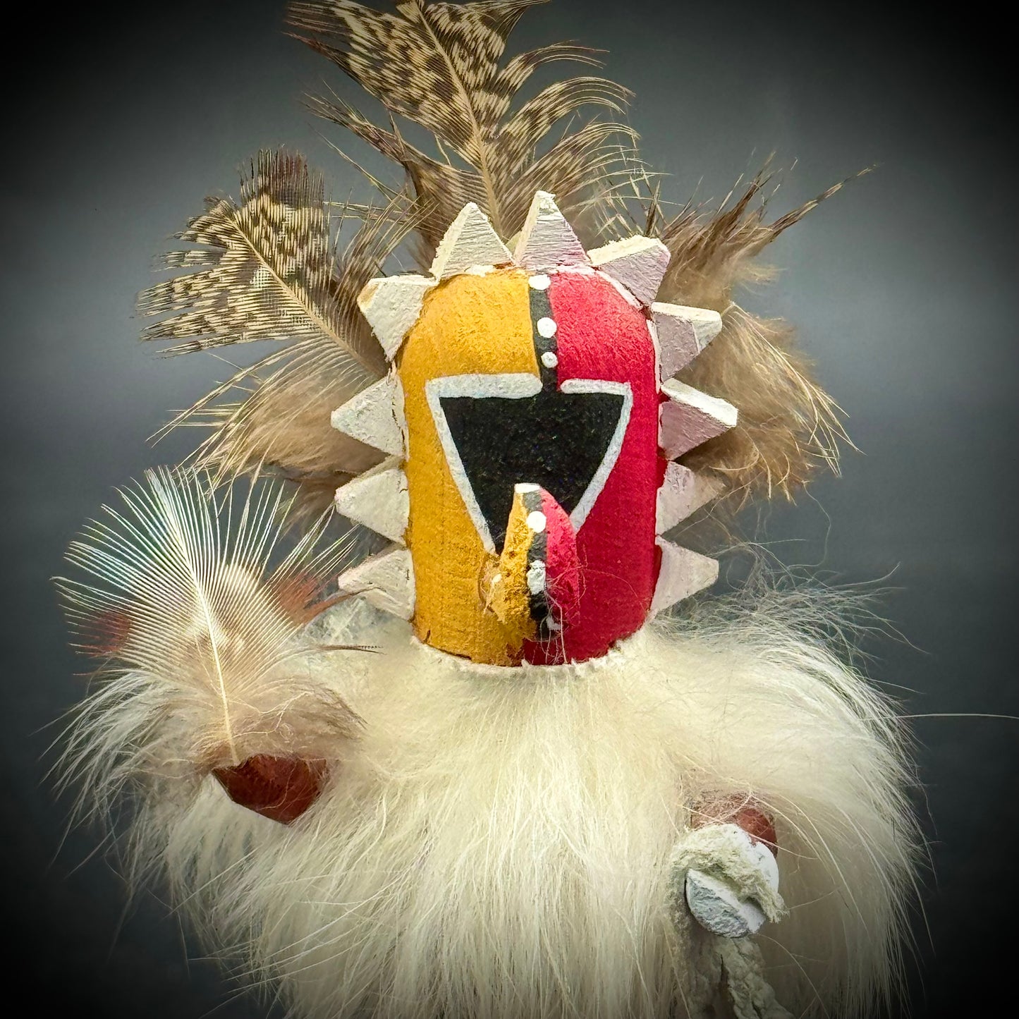 Hand Made Artist Signed Kachina Doll "Green God"