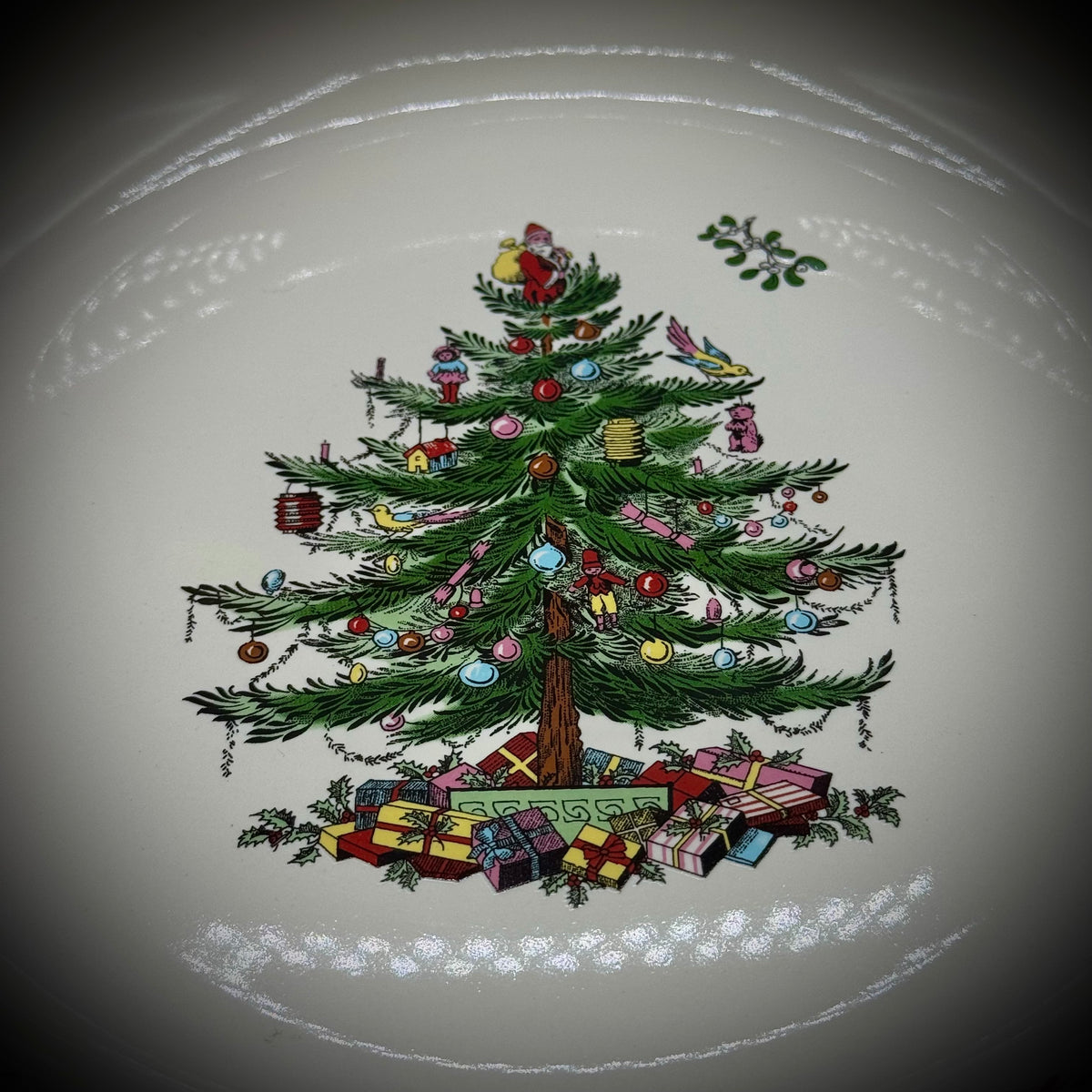 New in Box Spode Christmas Tree Large Serving Bowl
