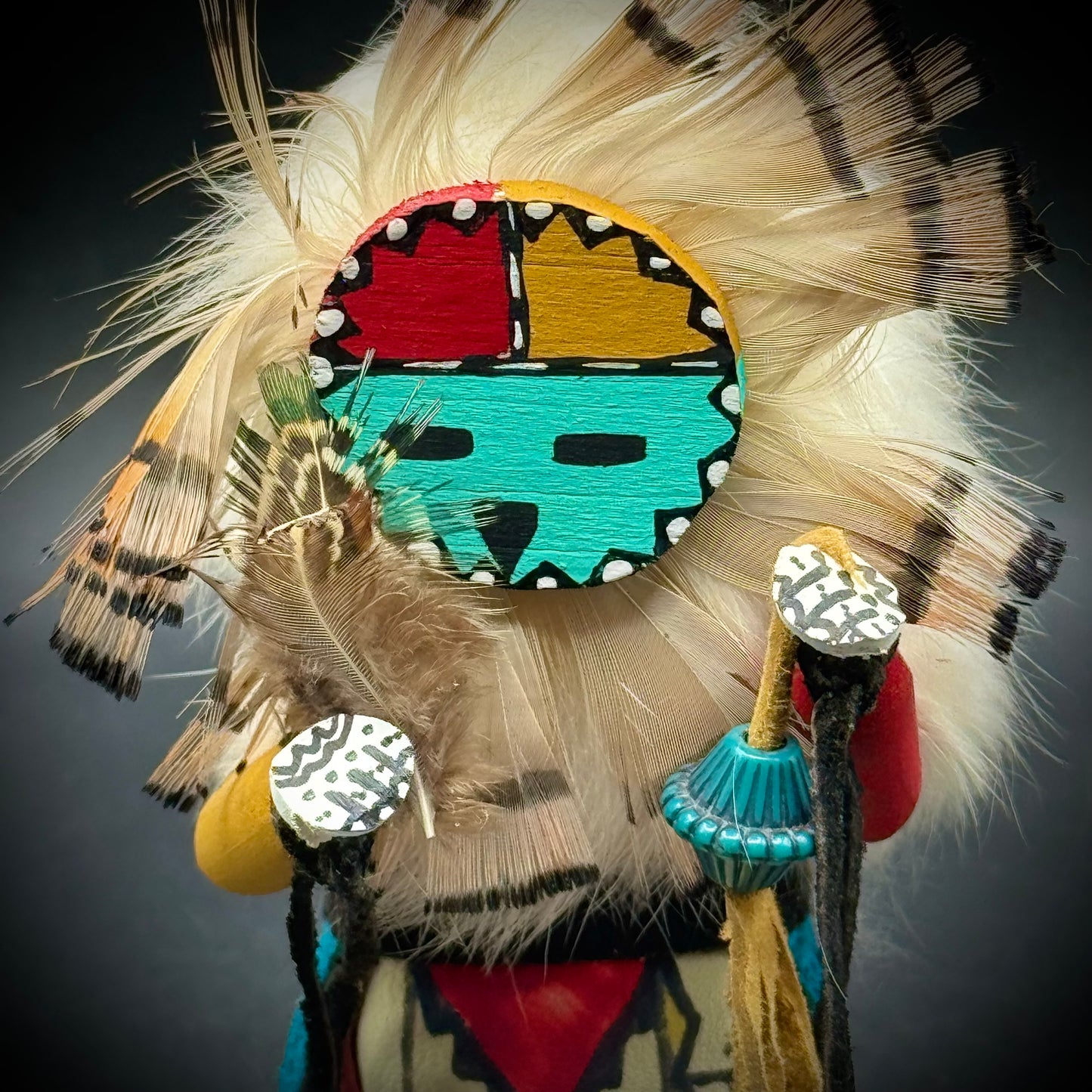 Hand Made Artist Signed Kachina Doll "Sunface"