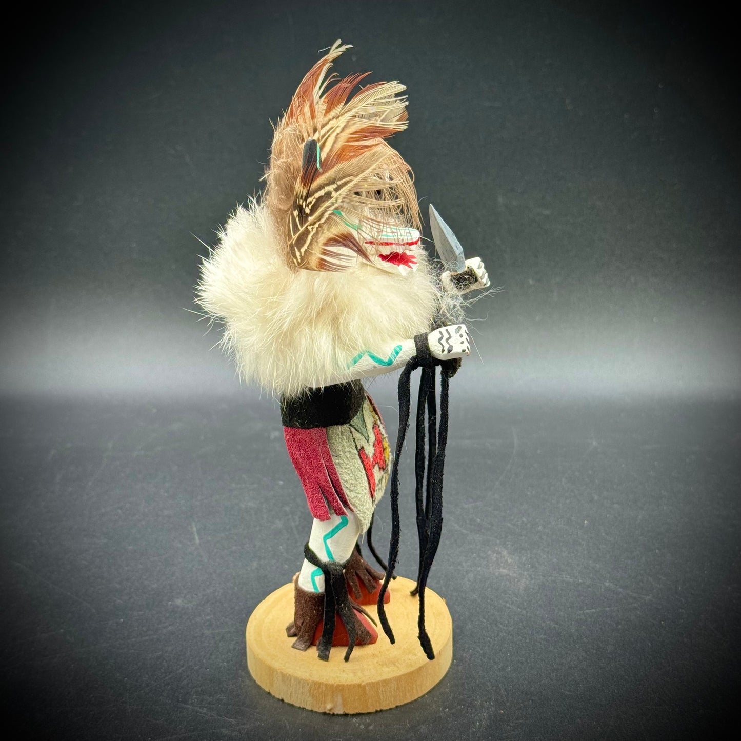 Hand Made Artist Signed Kachina Doll "White Orge"